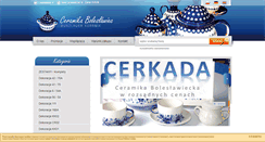 Desktop Screenshot of ceramika-boleslawiec.pl